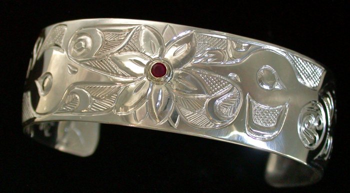 Hummingbird Flower with Ruby